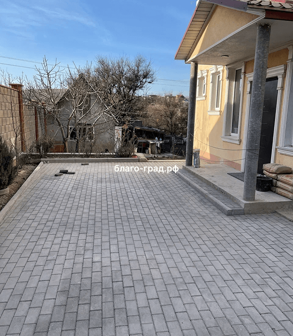 Тротуарная плитка кирпичик 200х100х60 мм